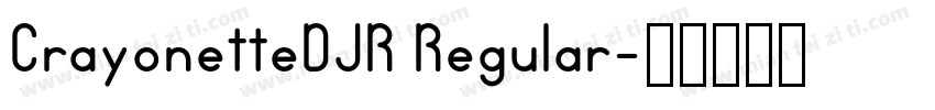 CrayonetteDJR Regular字体转换